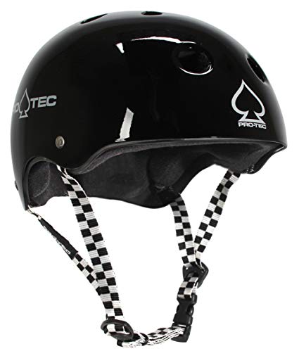 Protec Classic Skate Helmet Black/Checker