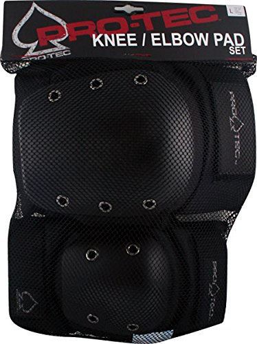 Protec Street Combo 2/pack Small Black Knee Elbow Skate Pads