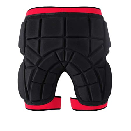 SULAITE 3D Protection Hip EVA Padded Short Pants Thickening Butt and Tailbone Protector For Ski Skiing Skating Snowboard Cycling