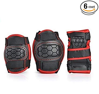 Sports Protective Gear Cycling Roller Skating Bicycle Knee Elbow Wrist Pad extreme sports protector Guards Pads…
