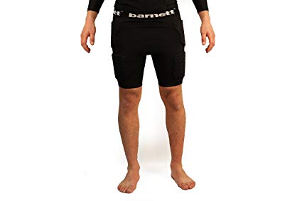 Barnett FS-06 Football compression shorts, 3 integrated protection pads, Black